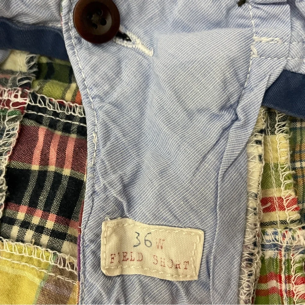 J. Crew Patchwork Field Shorts Men's 36 Summer Vacation Beach Preppy Coastal